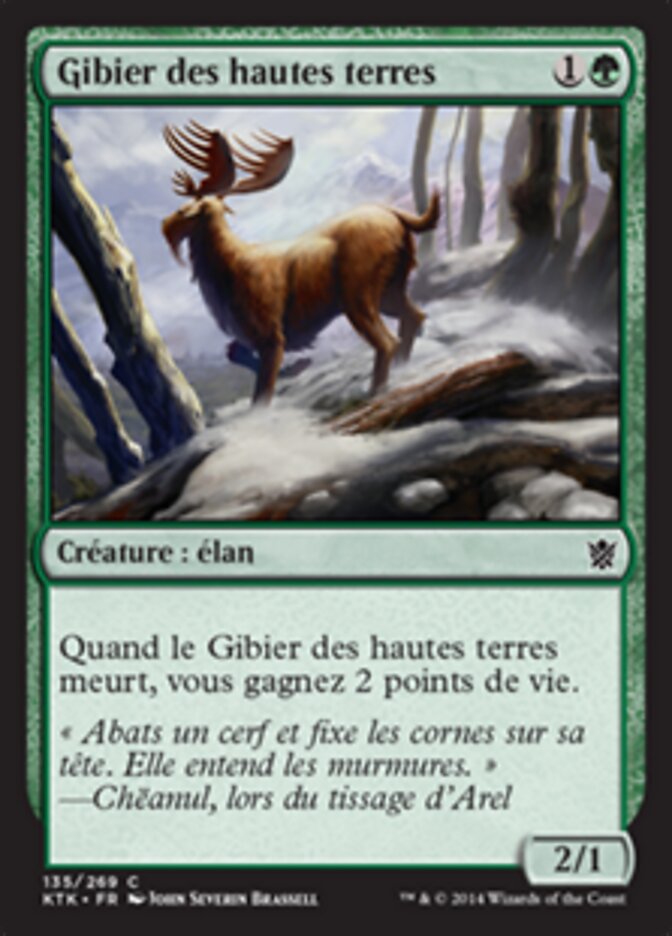 Gibier des hautes terres
