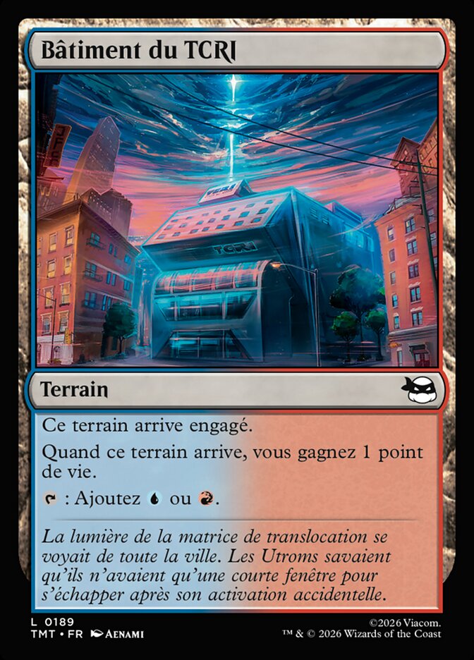 Bâtiment du TCRI