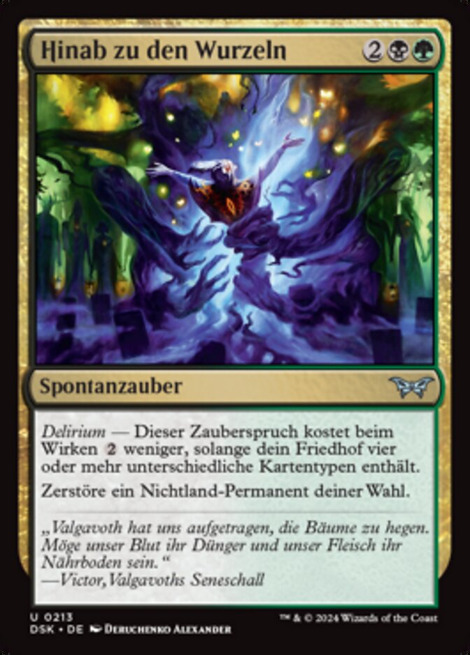 Hinab zu den Wurzeln