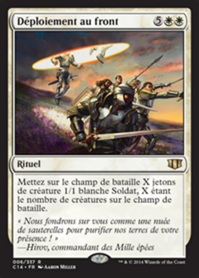 Déploiement au front