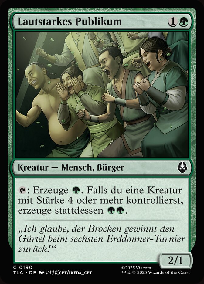 Lautstarkes Publikum