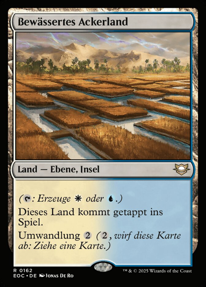 Bewässertes Ackerland