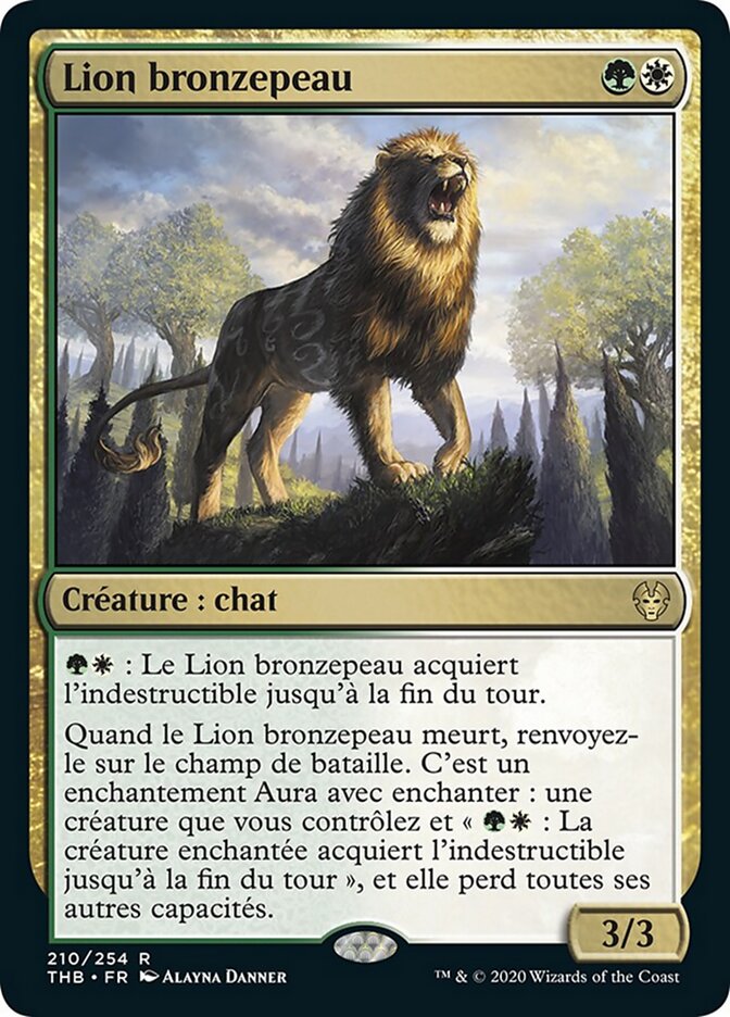 Lion bronzepeau