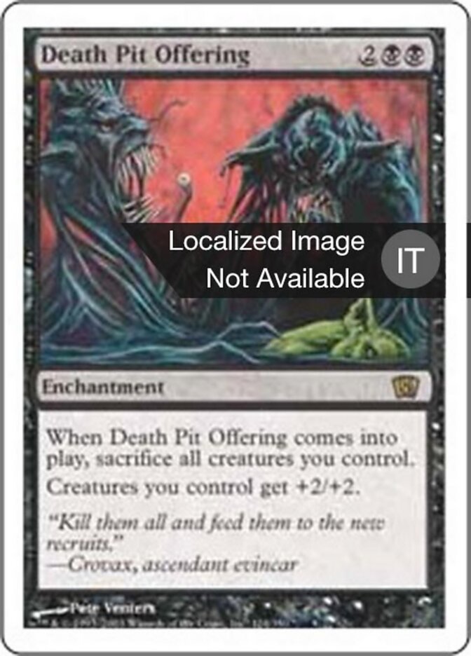 Offerta per la Fossa della Morte