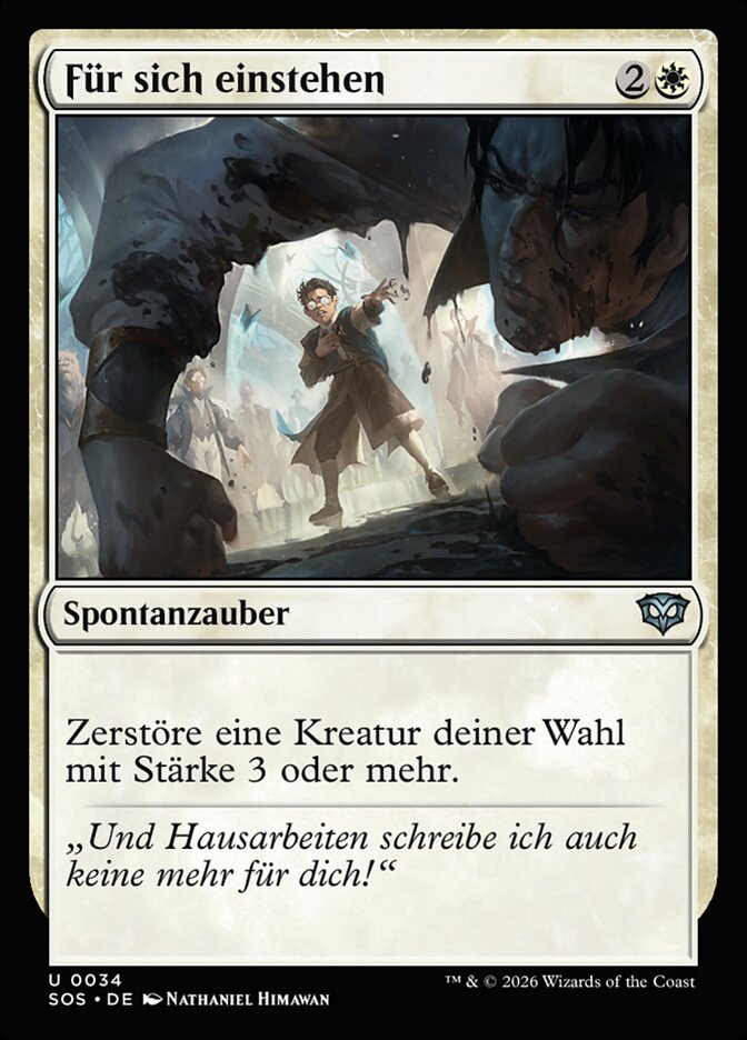 Für sich einstehen