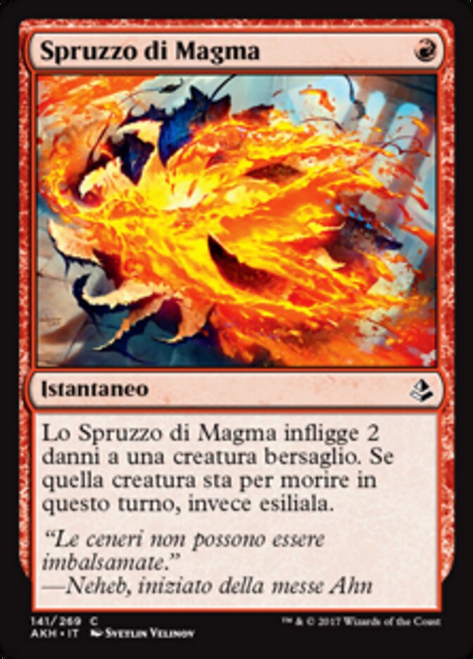Spruzzo di Magma