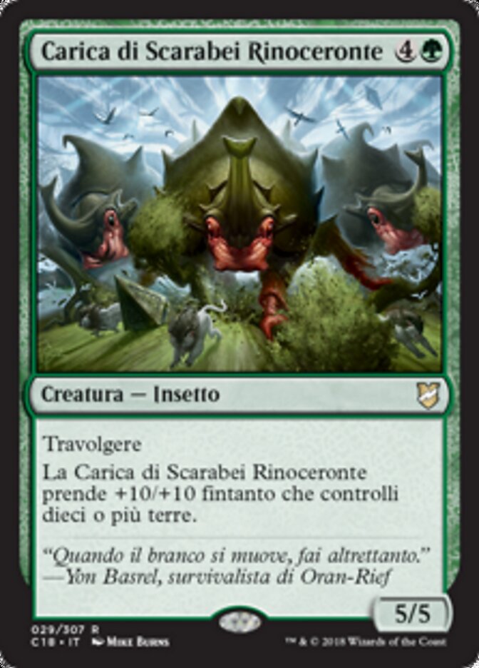 Carica di Scarabei Rinoceronte