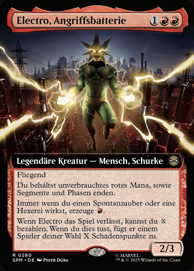 Electro, Angriffsbatterie