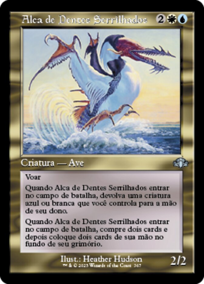 Alca de Dentes Serrilhados