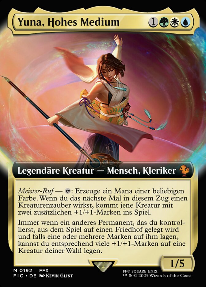 Yuna, Hohes Medium