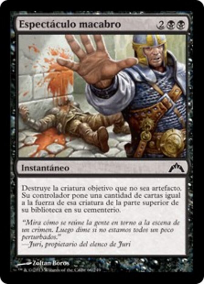 Espectáculo macabro