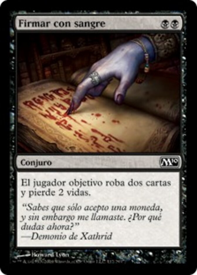 Firmar con sangre