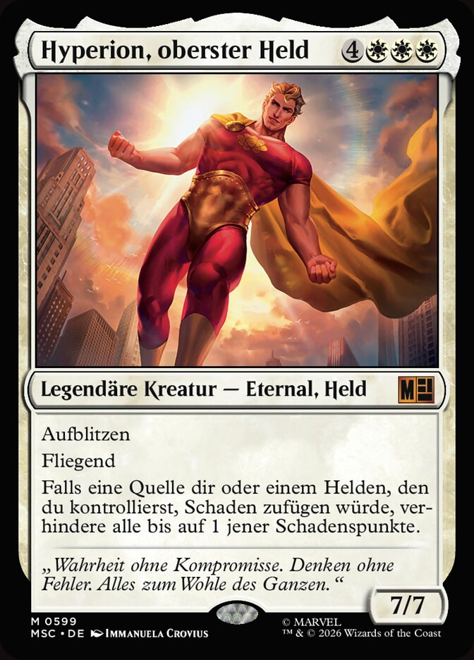 Hyperion, oberster Held