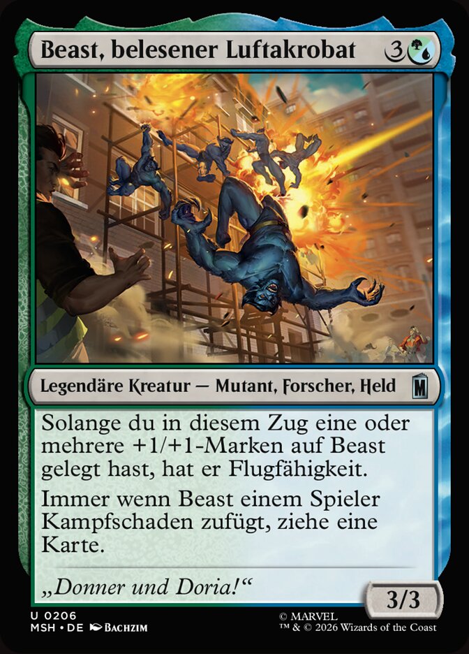 Beast, belesener Luftakrobat