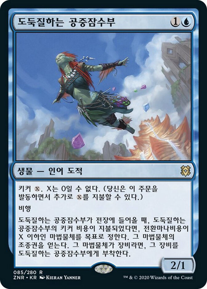 도둑질하는 공중잠수부