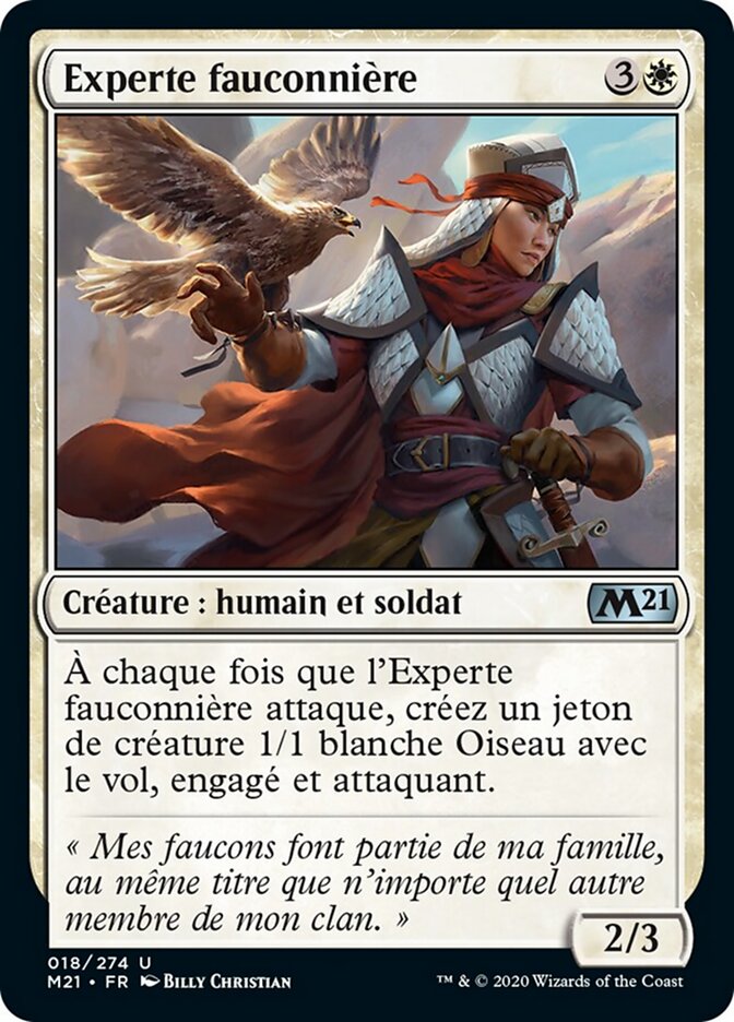 Experte fauconnière
