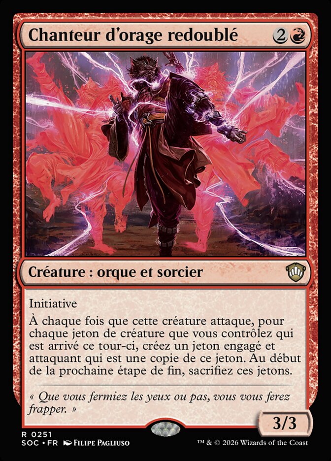 Chanteur d'orage redoublé