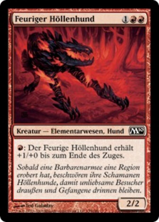 Feuriger Höllenhund