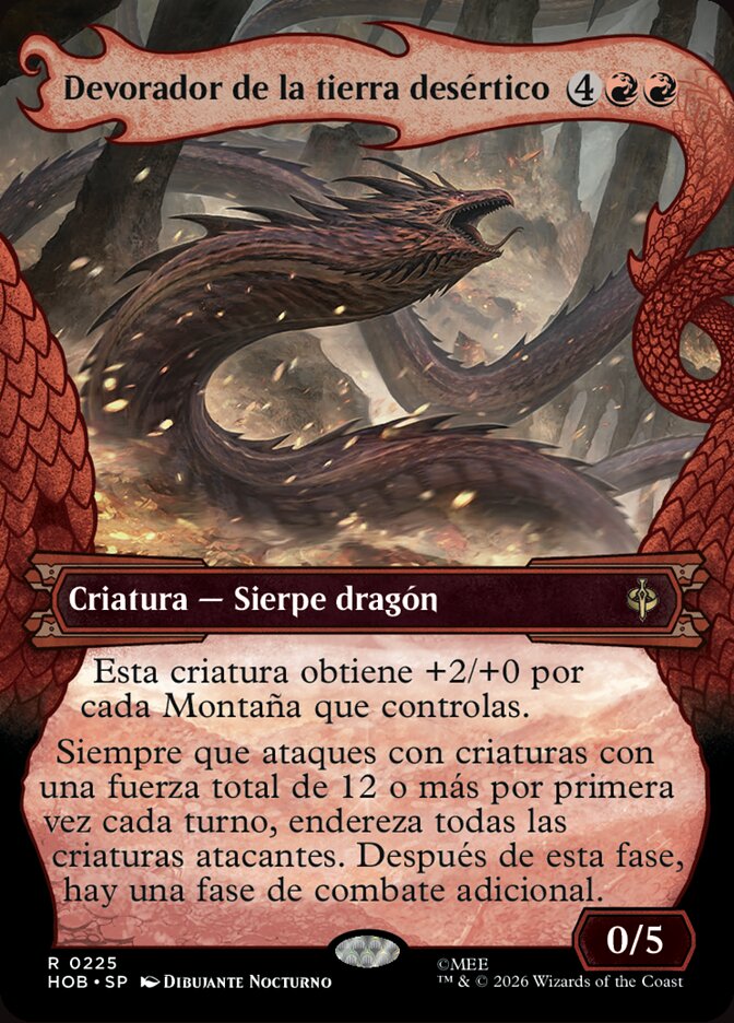 Devorador de la tierra desértico