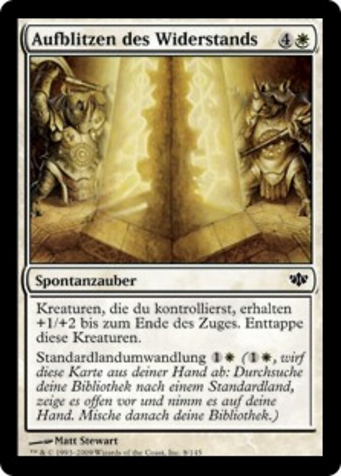 Aufblitzen des Widerstands