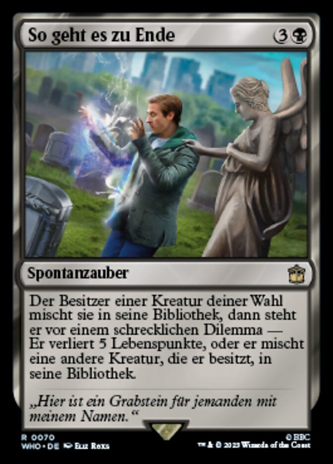 So geht es zu Ende
