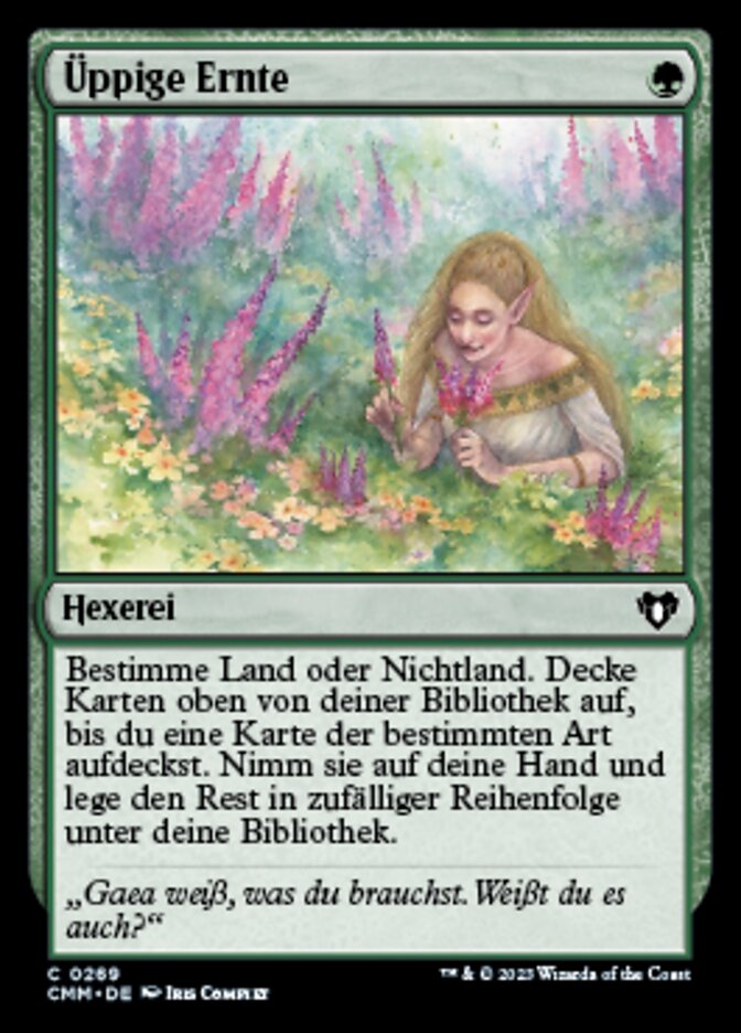 Üppige Ernte