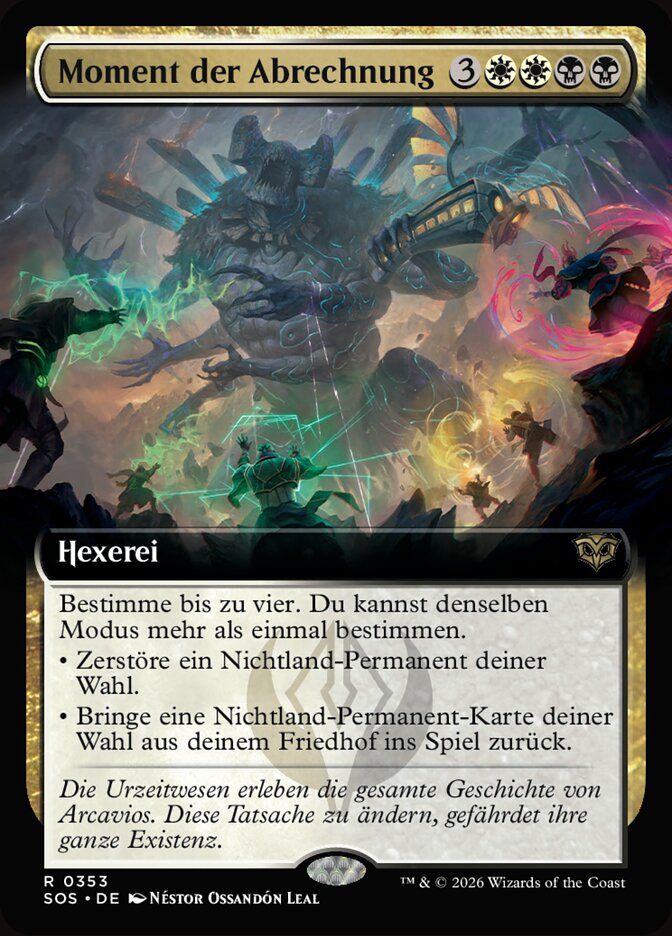 Moment der Abrechnung
