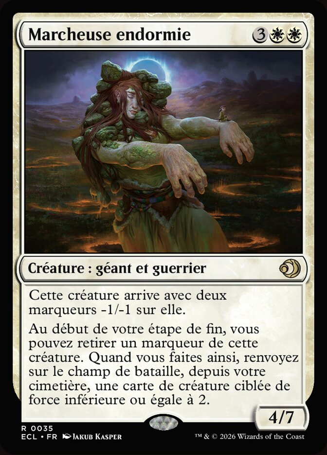 Marcheuse endormie
