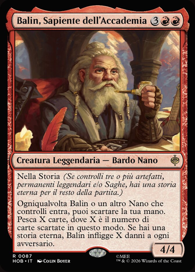 Balin, Sapiente dell'Accademia