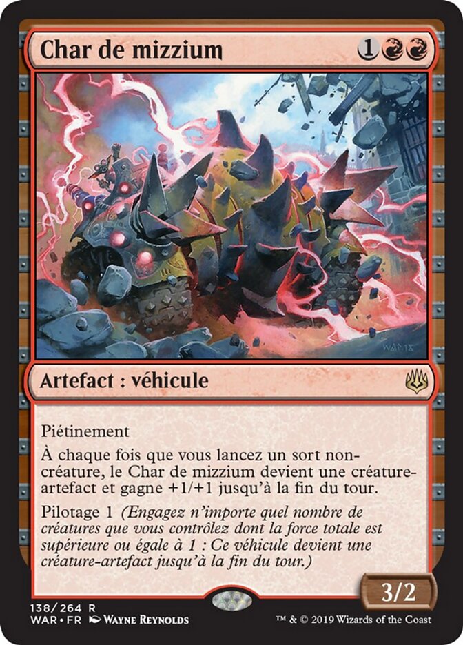 Char de mizzium