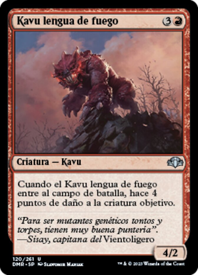 Kavu lengua de fuego