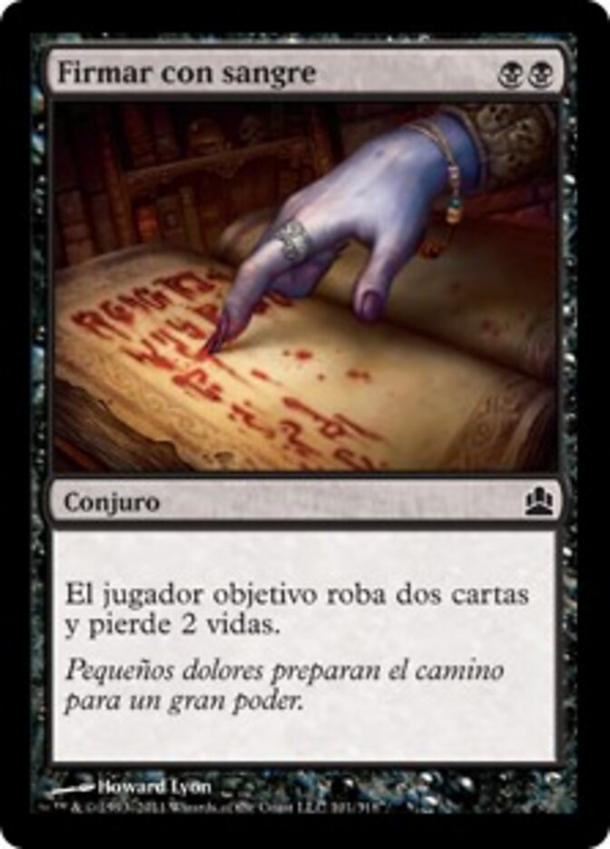 Firmar con sangre