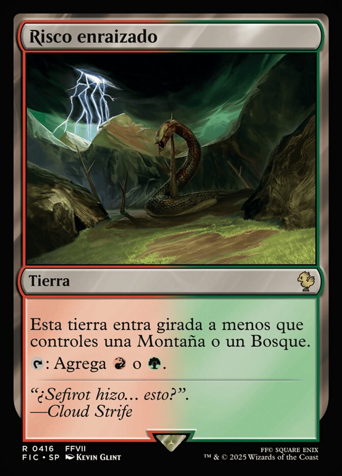 Risco enraizado