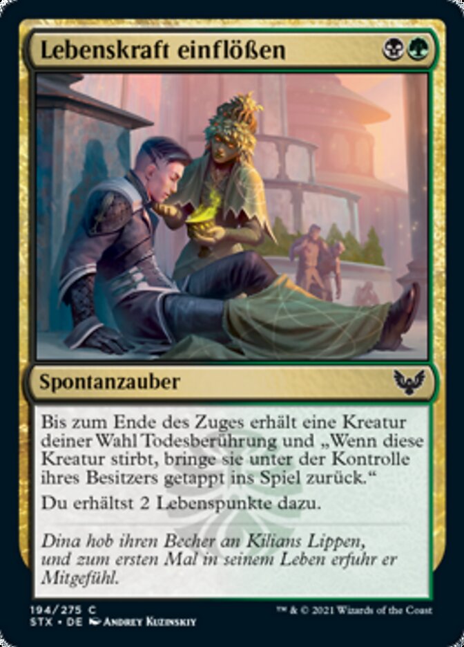 Lebenskraft einflößen