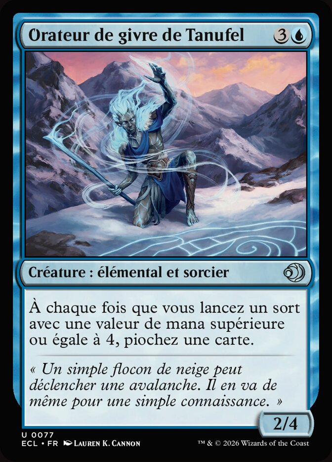 Orateur de givre de Tanufel