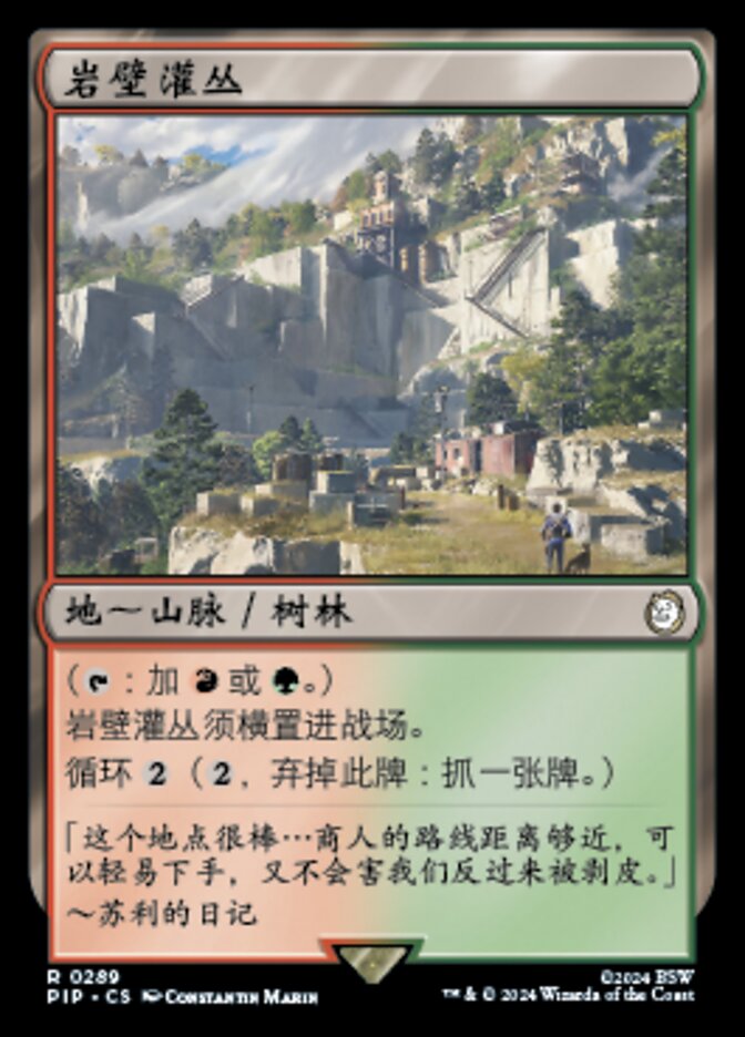 岩壁灌丛