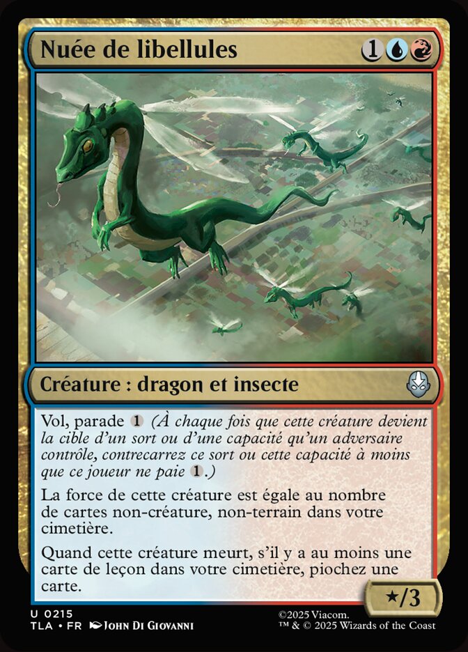 Nuée de libellules