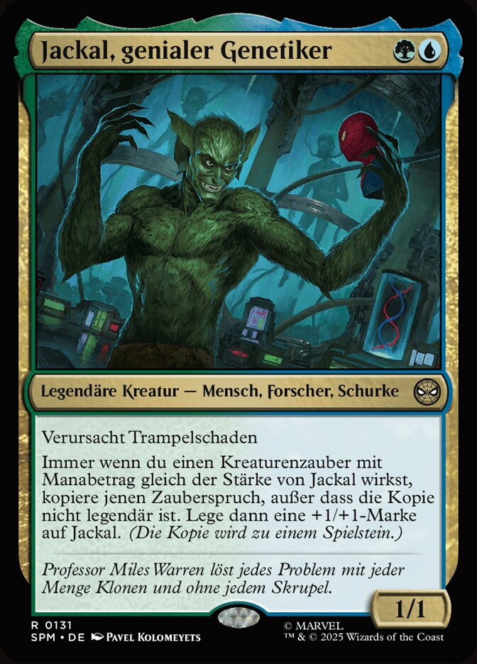 Jackal, genialer Genetiker