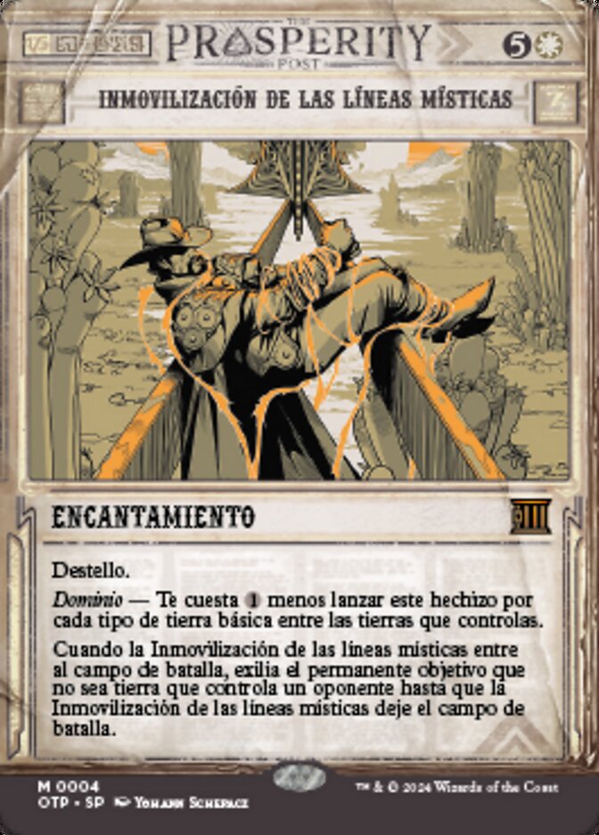 Inmovilización de las líneas místicas