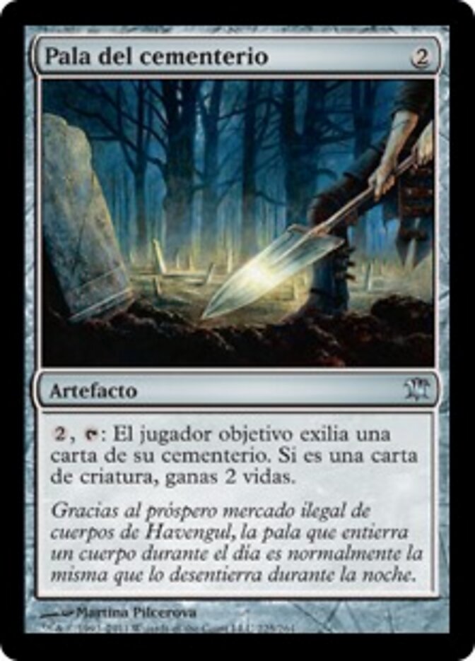 Pala del cementerio