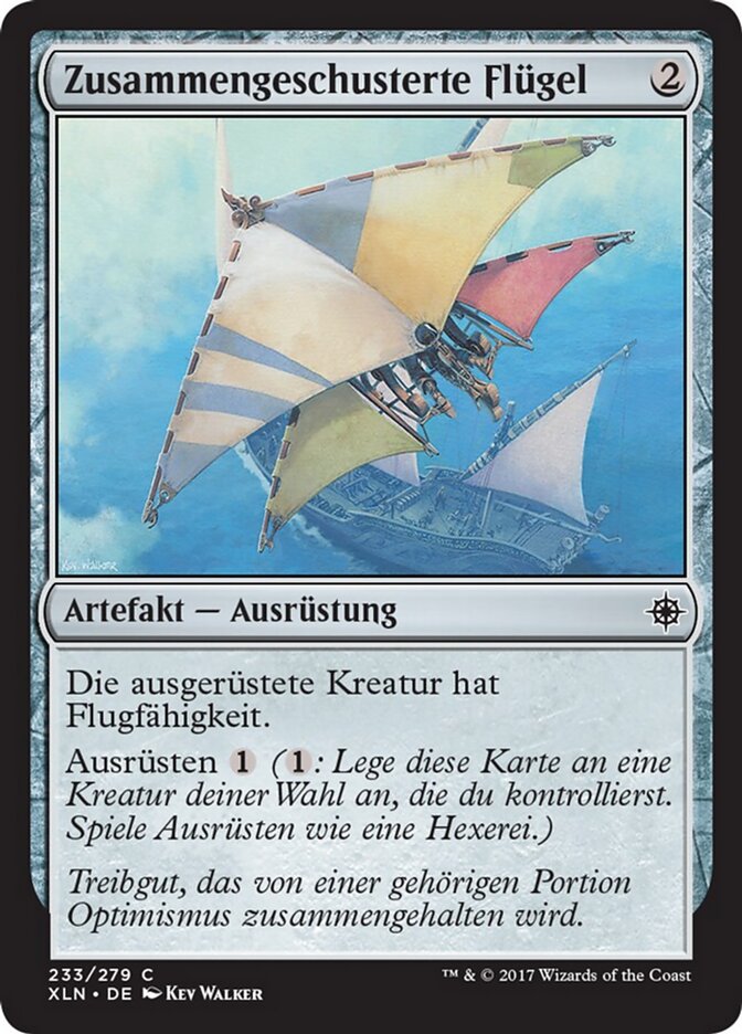Zusammengeschusterte Flügel