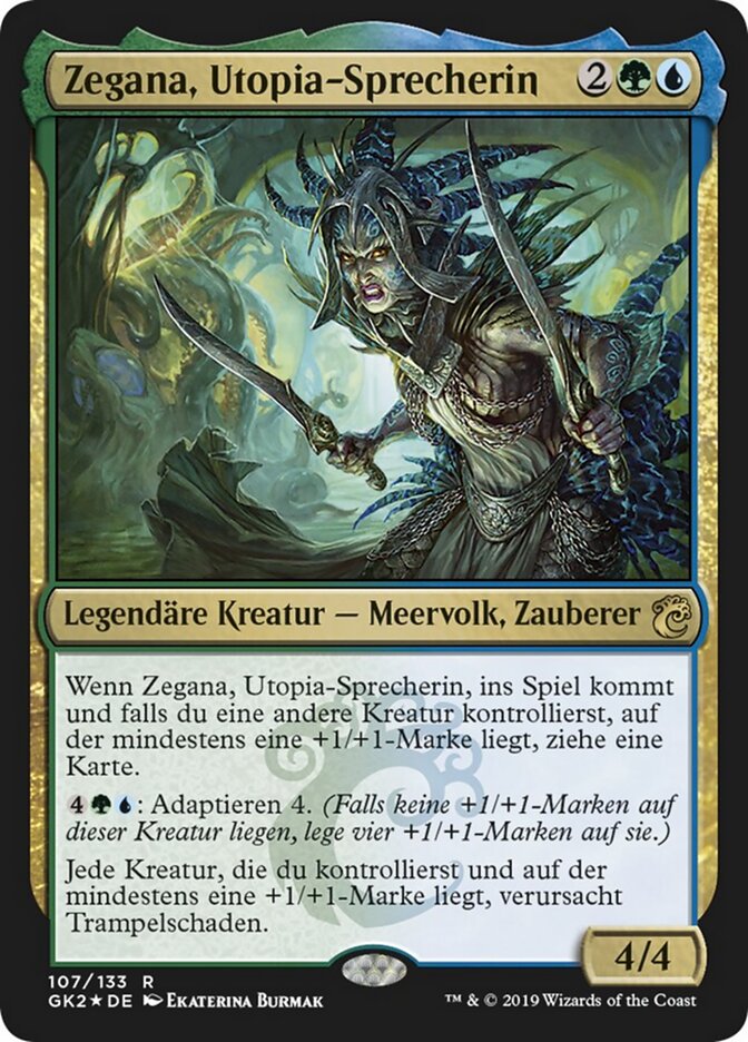 Zegana, Utopia-Sprecherin