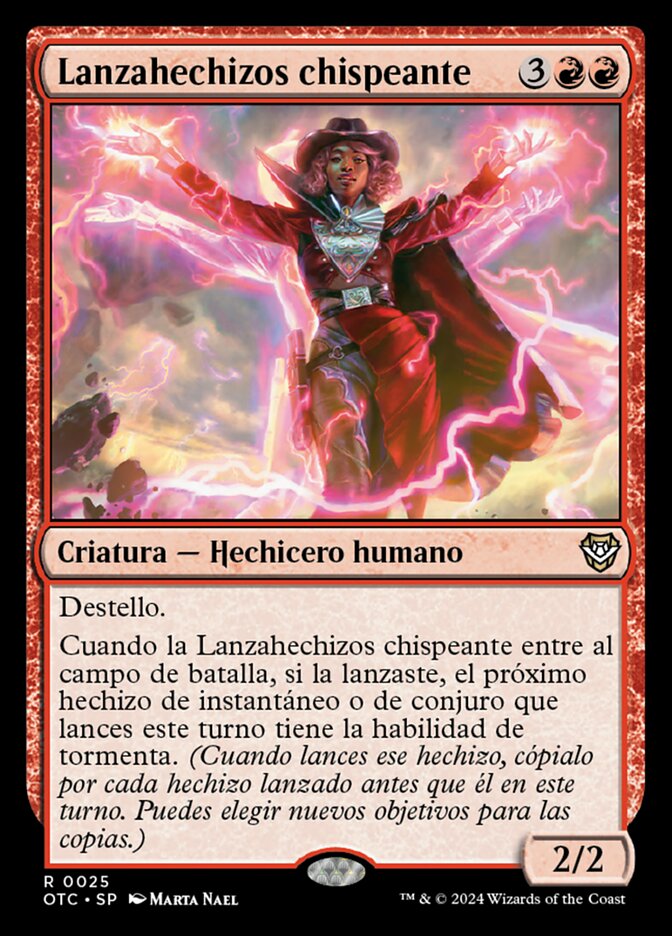 Lanzahechizos chispeante