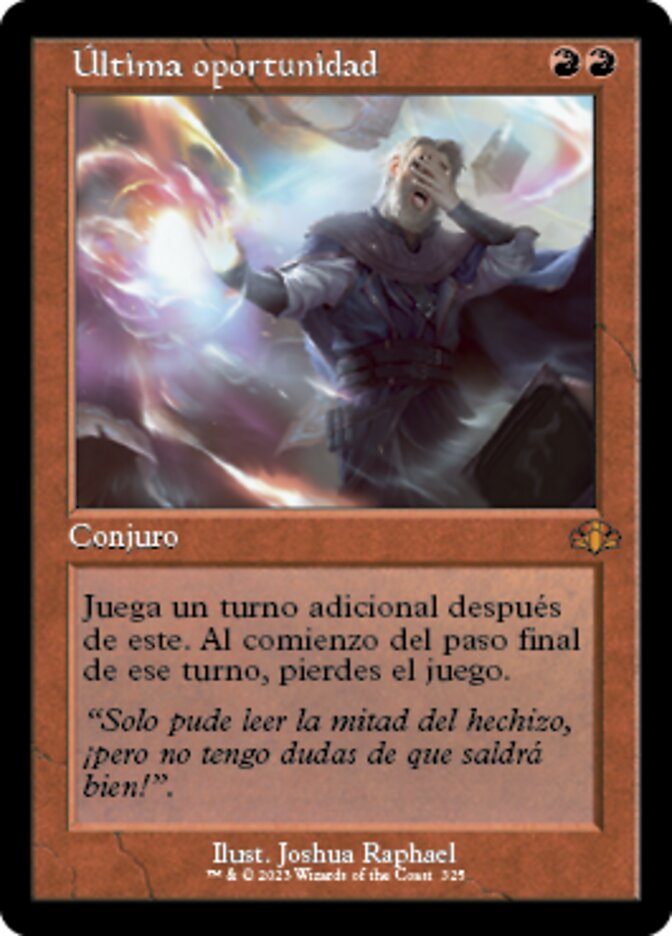Última oportunidad