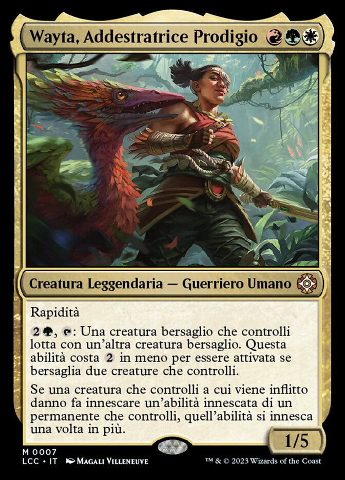 Wayta, Addestratrice Prodigio