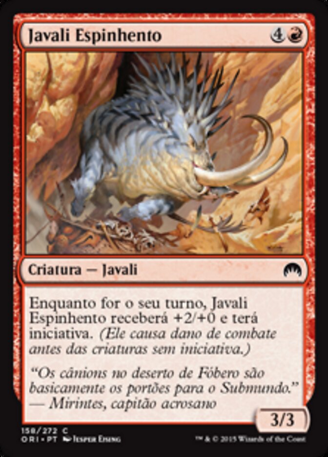 Javali Espinhento