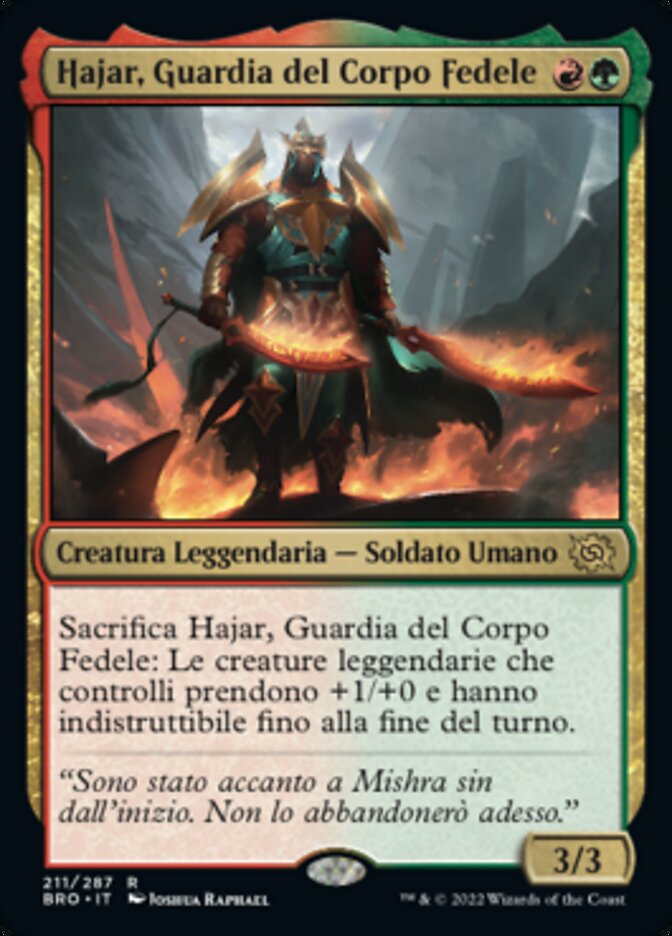 Hajar, Guardia del Corpo Fedele