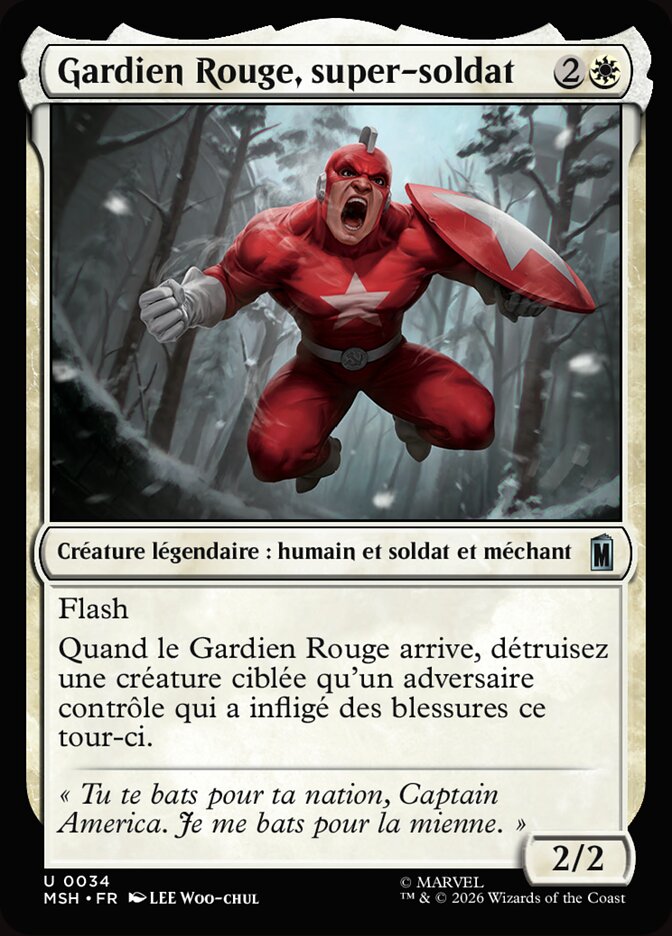 Gardien Rouge, super-soldat