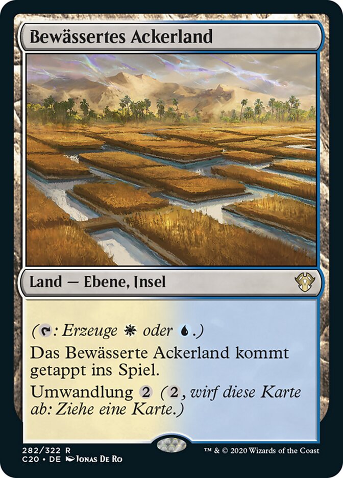Bewässertes Ackerland