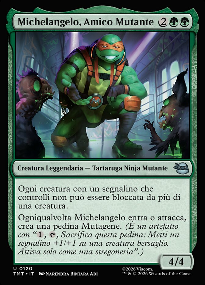 Michelangelo, Amico Mutante